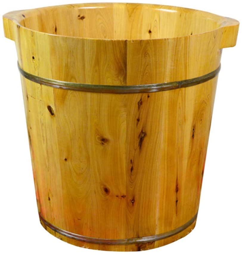 Tina de madera para pies para pedicura y spa