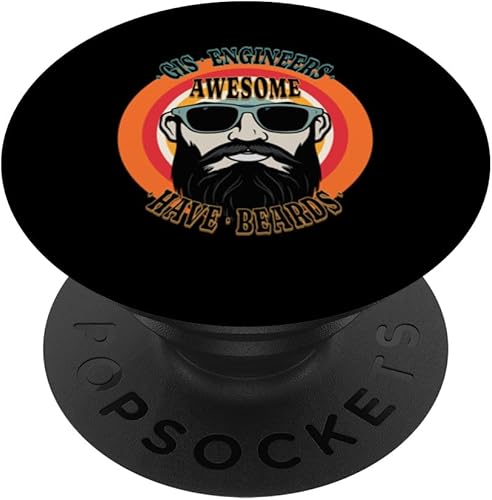 Awesome GIS ENGINEERS Have Beards Funny PopSockets Standard PopGrip