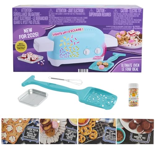 Ultimate Easy Bake Oven Baking Bundle - Oven, Cookie, Pretzel, Pizza Mixes + Sprinkles & Whisk for Kids 8+