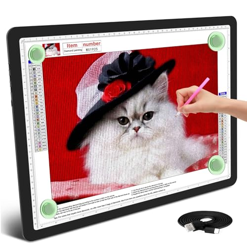 TSOCOS A3 Leuchttisch, 6000Lux Sehr Hell LED Licht Pad mit...