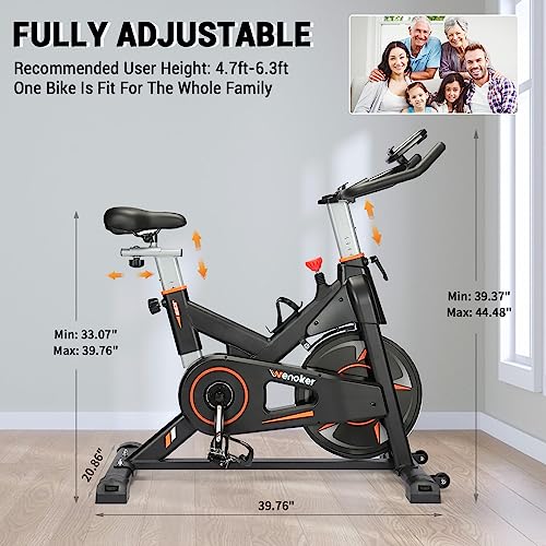 Wenoker EBIKE Exercise Bike, Wenoker Magnetic Resistance Stationary Bike thumb #6