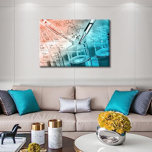 Image of TUMOVO 1 Pieces Medical Pictures Home Decor Home Decor Young Scientist Canvas Paintings Wall Art for Living Room Print on Canvas Framed Ready to Hang (16 inch Wx24 H)