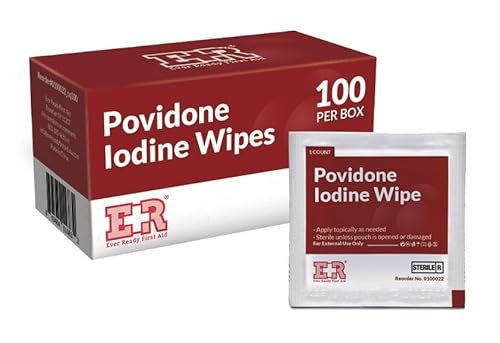 Ever Ready First Aid Povidone Iodine Wipes – 100 Count