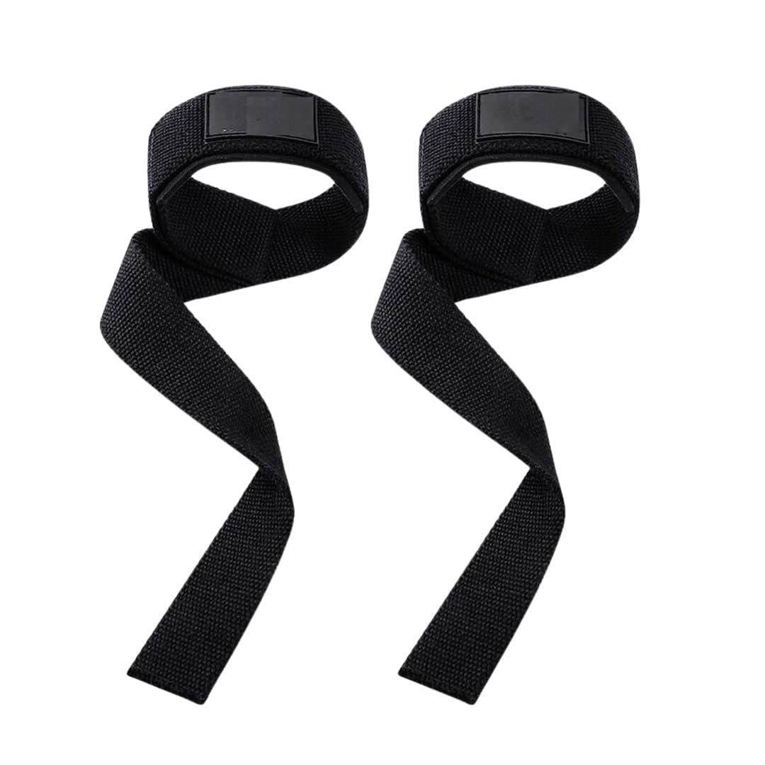GRACE GUTS Wrist Support Straps For Weight-Lifting Gym Powerlifting Support For Fitness Workouts For Men And Women Cotton Lifting Straps With Silicone Anti-Slip Weaving Tape-Black, Free Size-image-22