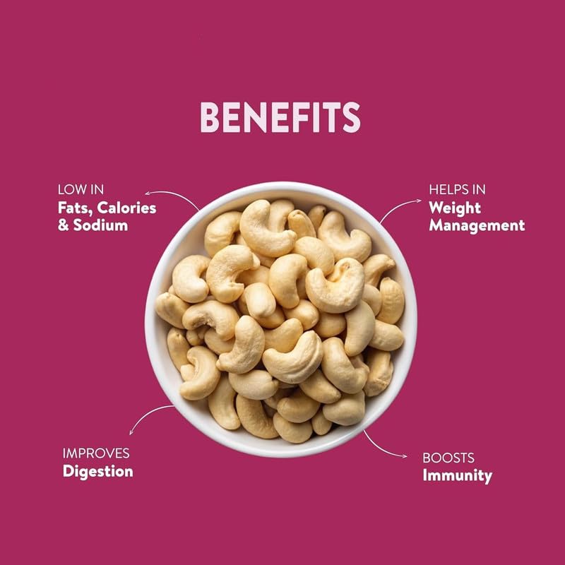 Image of NUTS BLOOM Premium Whole Cashews 100g | Rich in Protein, Magnesium & Phosphorus | Natural Big size Kaju | Ideal for Snacking, Cooking & Gifting