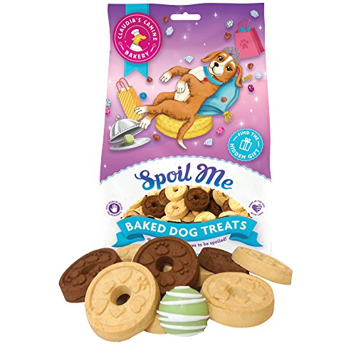 Claudia's Canine Bakery, Spoil Me Bag of Treats | Vanilla Flavor, Gourmet Dog Treats | No Preservatives, No Animal by-Products, No Fillers | Made in The USA | Net Wt. 8 oz