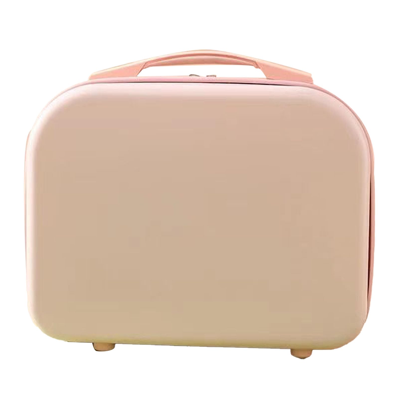 Makeup Case 14inch, Travel Makeup Train Case with Elastic Strap Portable for Makeup Brushes Toiletry Travel Accessories