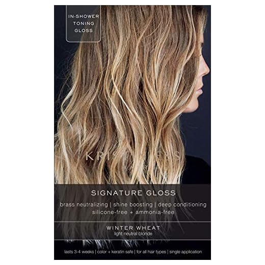 Kristin Ess Signature Hair Gloss - Winter Wheat - Light Neutral Blonde Unisex Hair Color 1 Application