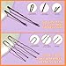 Teenitor 300pcs Bobby Pins Hair Pins Kit, 100 Hair Pin for Women 100 Bobby Pins Brown and 100 Hair Bands, Hair Pins for Buns 2inch 2.36inch 2.75inch