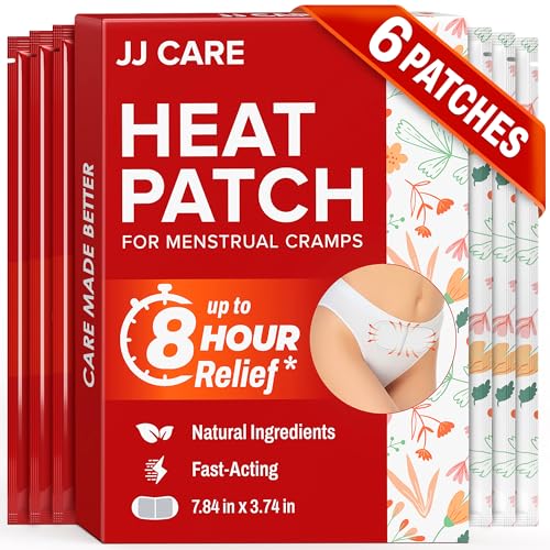 Image of Heat Patch for Menstrual Cramp Relief (6 pcs Large), Period for Cramps with Air-Activated Carbon, Menstrual Heating Patches for Period - 3.74 x 7.87 inches