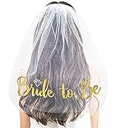 Veil Comb Bride to Be Hen Party Accessories Bride Headband Tiara Bride to Be Gifts Decorations fo...