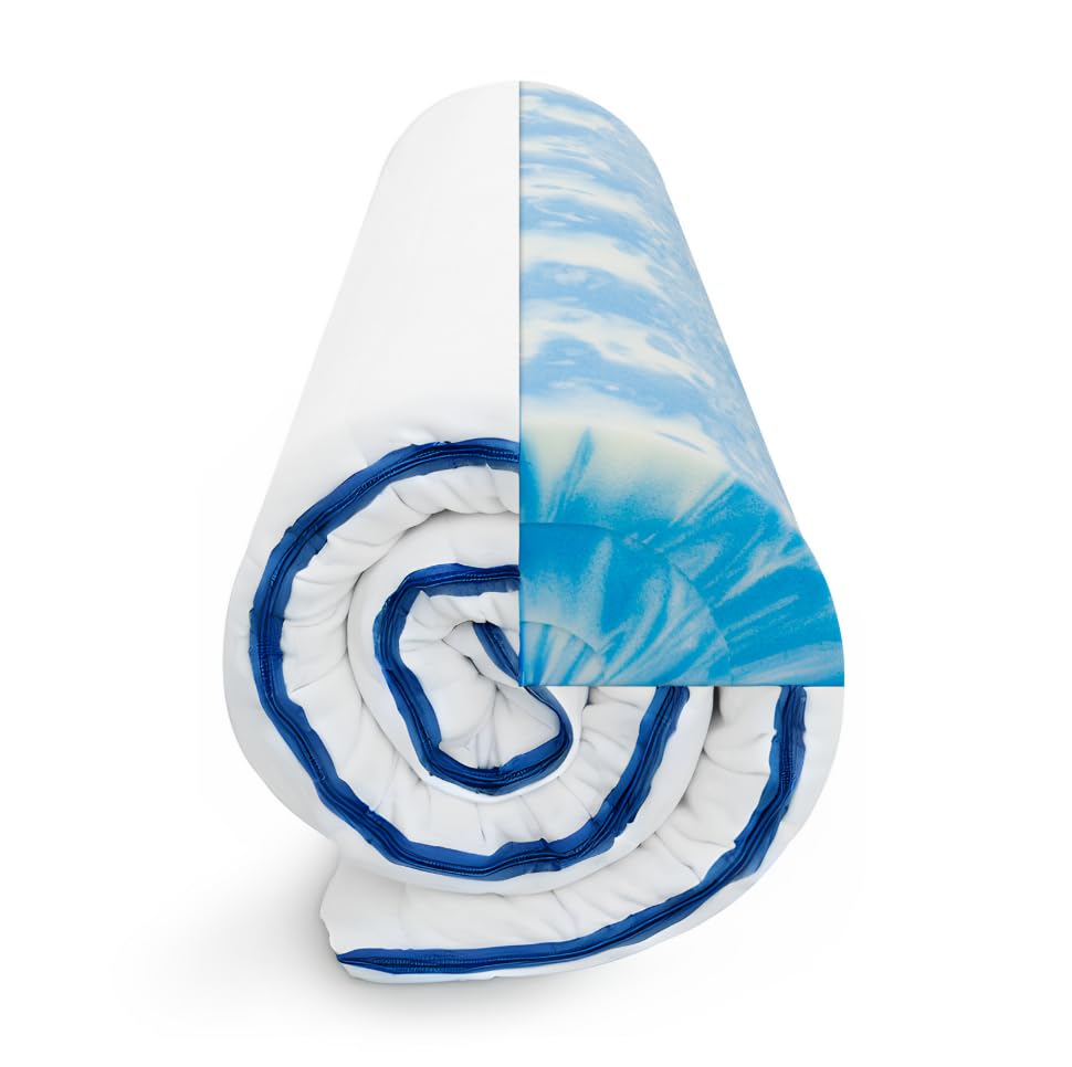 Sleepneo Gel-Topper 140x200 cm, Höhe 8 cm, Matratzenauflage 140x200, Veganer Matratzentopper aus Gelschaum, Premium Materialien Made in Germany