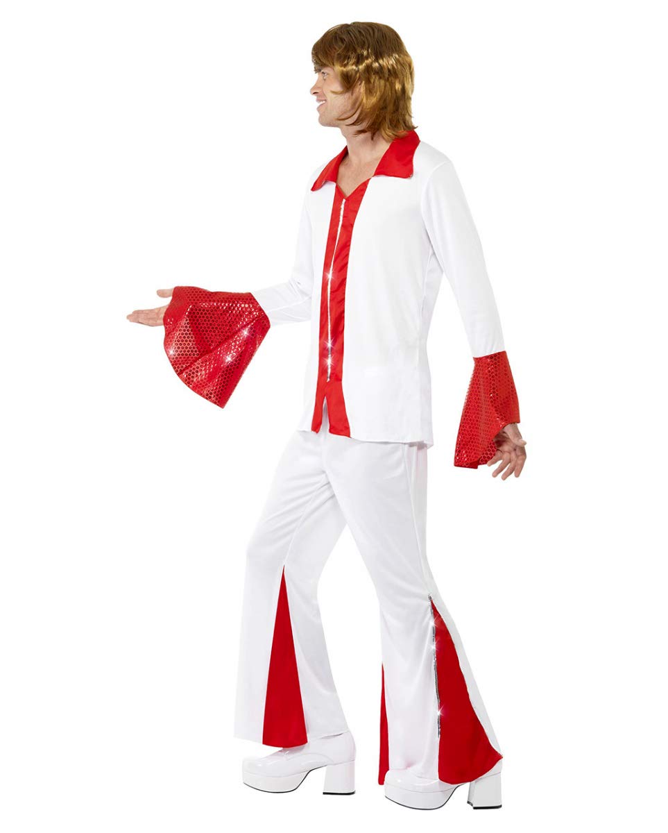Horror-Shop Costume da Uomo Super Trooper degli Anni '70 L