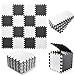 Tamiplay Foam Play Mat, 0.4 Inch EVA Soft Non-Toxic Baby Playmat, Interlocking Floor Mats, Solid Colored Foam Puzzled Floor Mats, Baby Play Mat Exercise Mats, 16 Tiles(White/Black)