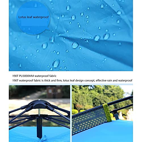Carpa automática para camping 3-4 personas rojo sandía miniatura 3