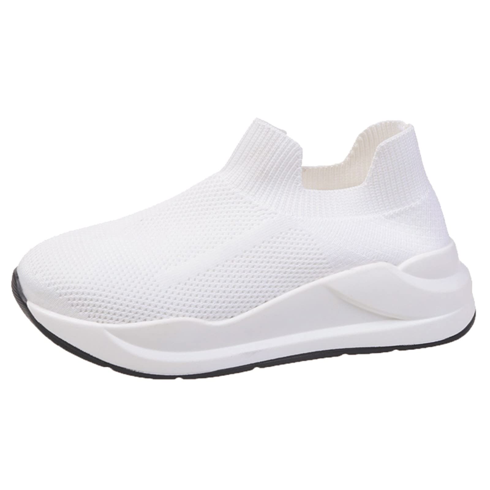 Womens Trainers Elastic Mesh Sneakers With Arch Support Lightweight  Anti-Slip Walking Shoes Outdoor Wear-Resistant Plus Size Tennis Shoes  Jogging