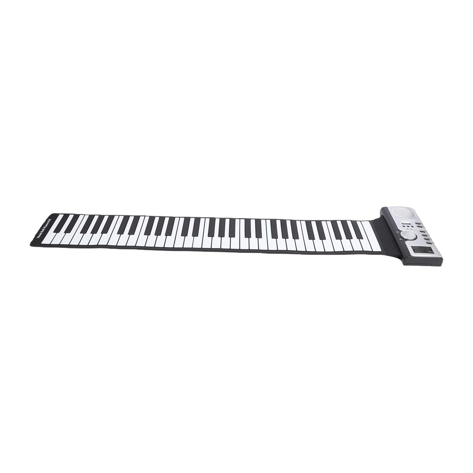Elprico Pianoforte con Tastiera Digitale Pieghevole a 61 Tasti con connettività MIDI a 128 Toni per Principianti e Appassionati di Musica