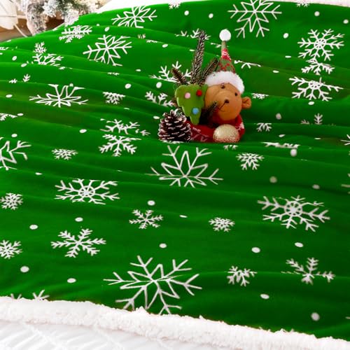 Touchat Sherpa Christmas Throw Blanket