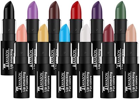 Conjunto de batons foscos de vampiro vívido de 12 cores de longa ...