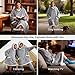 Bedsure Blanket Hoodie, Wearable Blanket Hoodie as Gifts for Mom, Birthday Gifts for Women Kids Teens Sherpa Sweatshirt, Grey, Standard