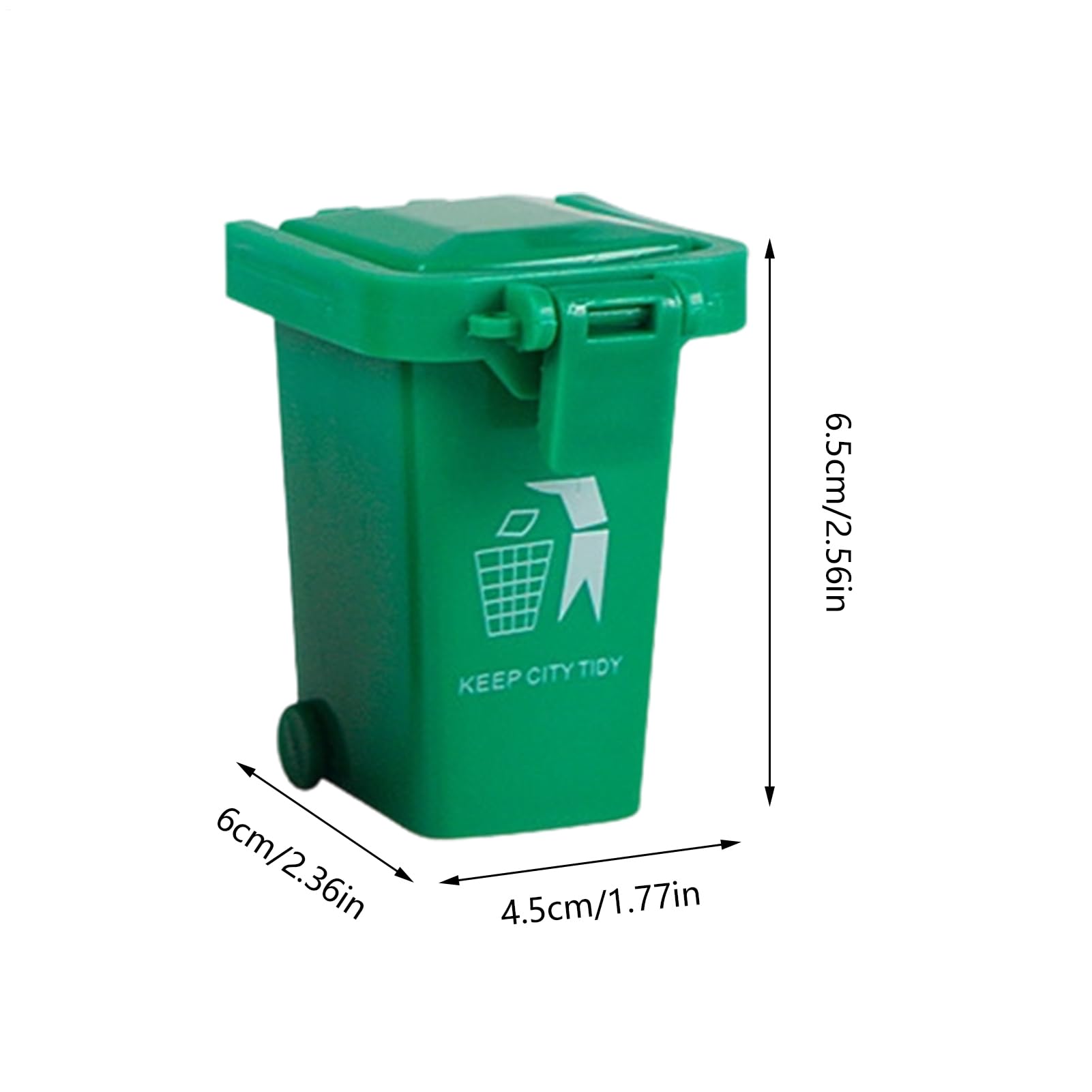 Genérico De Reciclaje Mini - 4 Piezas Mini Contenedor de Basura y Reciclaje para Escritorio | Cubo de Basura en Miniatura de - para Hogar Estudio Oficina Escuela Aula Jardín de Infancia Guardería