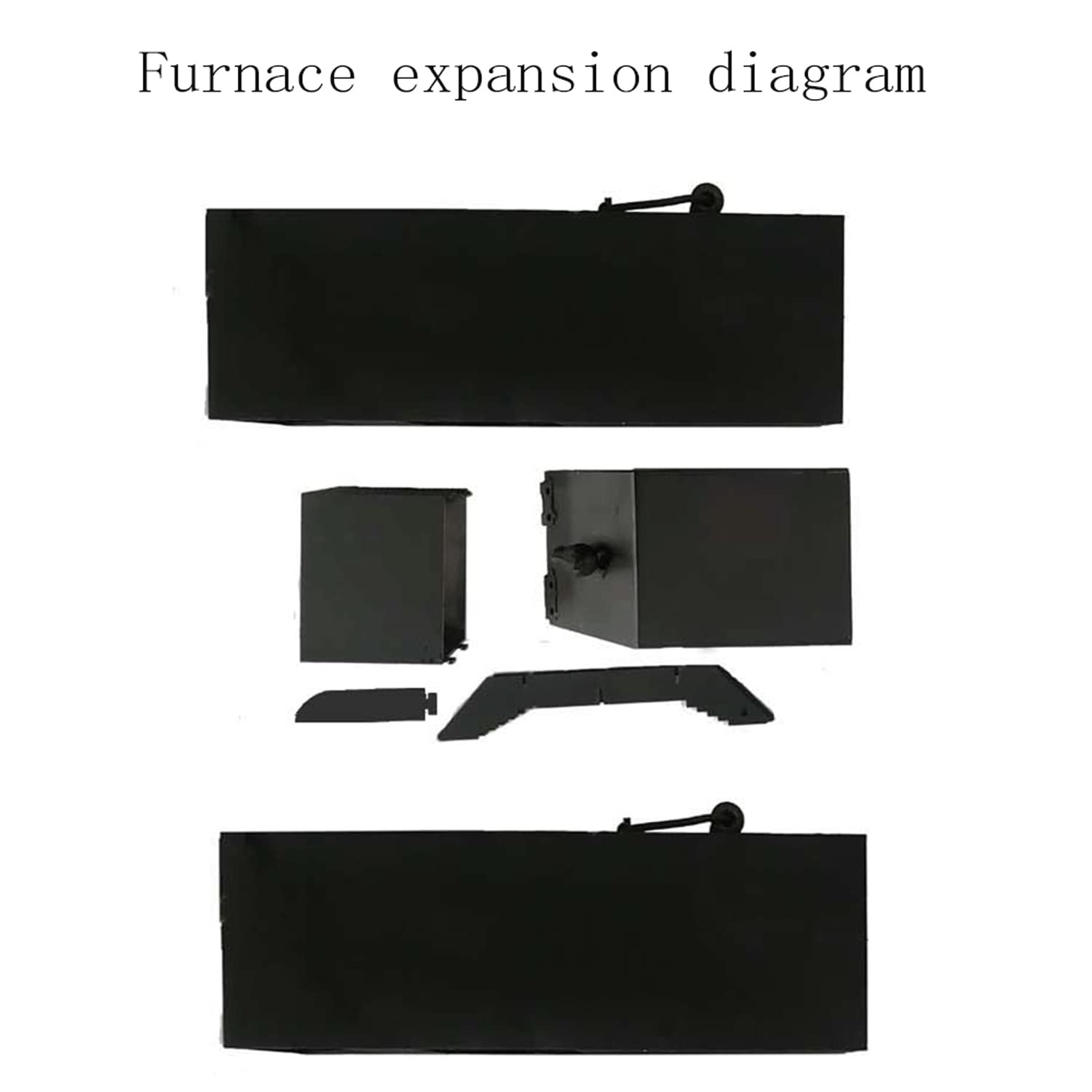 Réchaud de Camping Portable Rocket Wood Stove - Cuisinière avec Chambre à Combustible en Acier et Cuisson à température contrôlée pour Le Camping en Plein air, la Cuisine
