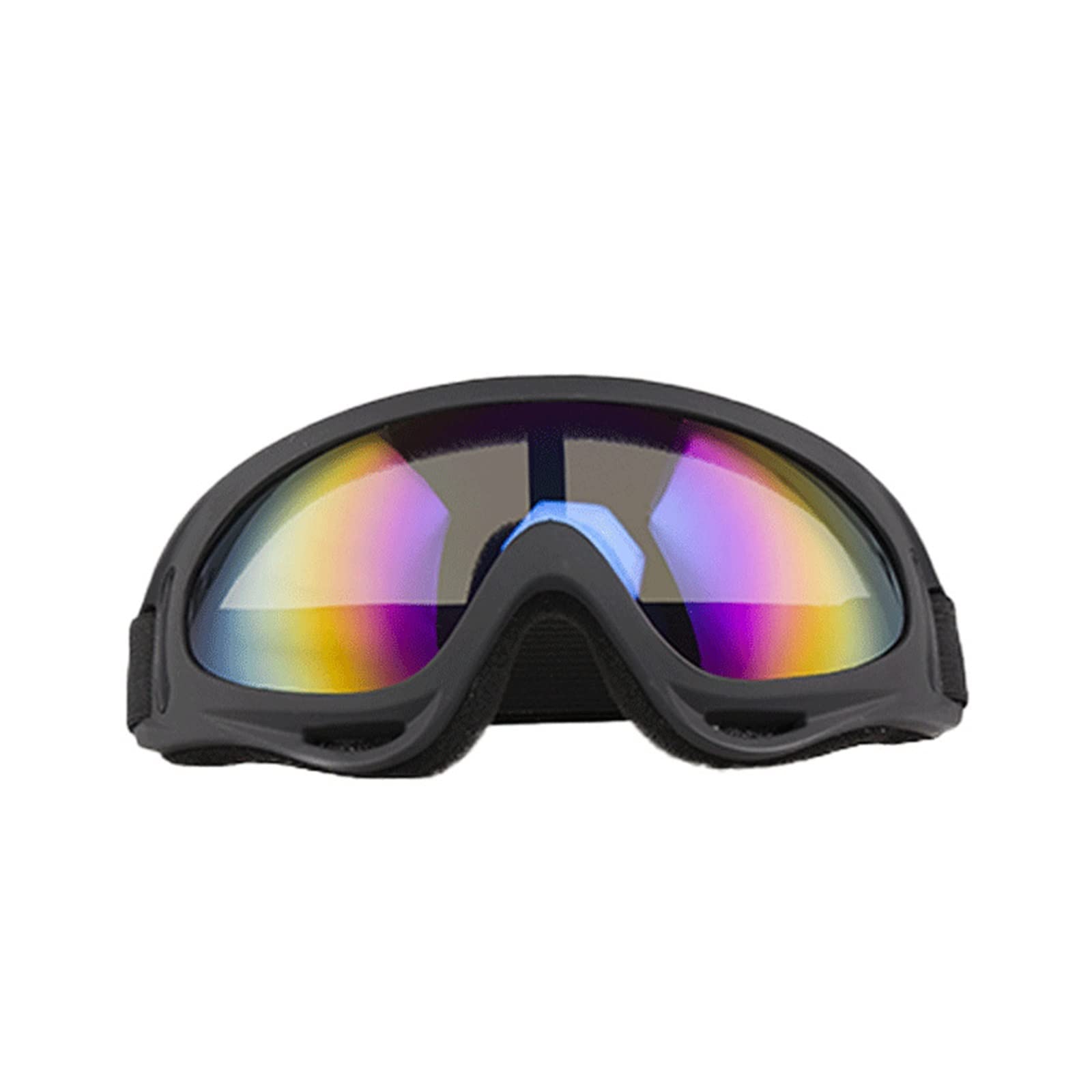 Dieffematic HXJ occhiali da sci occhiali da sci occhiali da equitazione all'aperto occhiali protezione antivento occhiali casco occhiali alpinismo sci guida attrezzature (colore: nero)