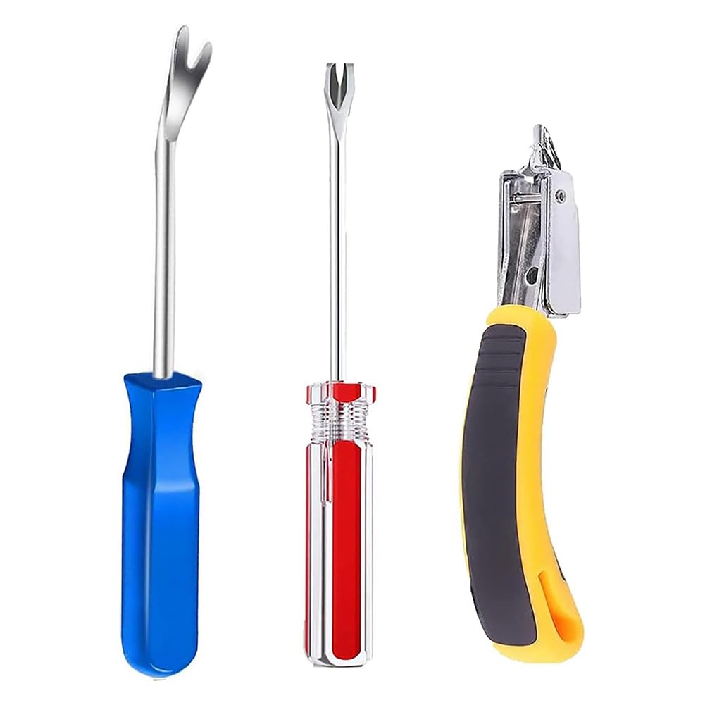 UDSKNV[KSL for Upholstery, Carpets for Wood Staple Remover Set 3-Piece Professional