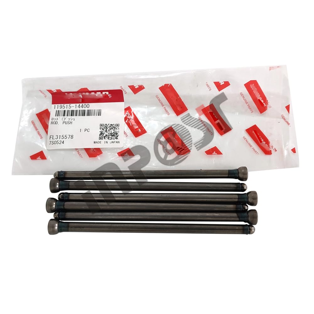 INPOST Varilla de empuje de válvula original 3TNV70 119515-14400, compatible con piezas de excavadora Yanmar, 6 unidades