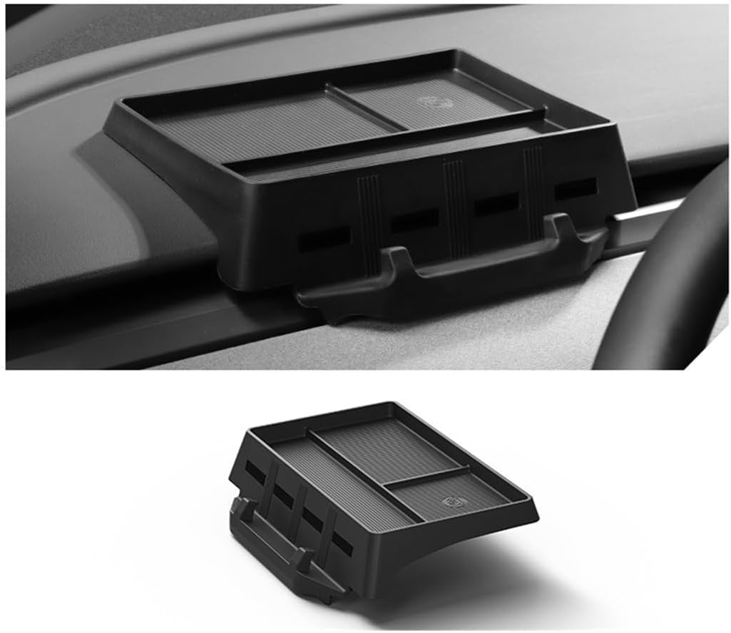 Dashboard Organizer Tray for Tesla Model 3 21-22 and Model Y Accessories Silicone Center Console Dash Storage Tray Phone Holder Sunglasses Holder,2-in-1 Storage