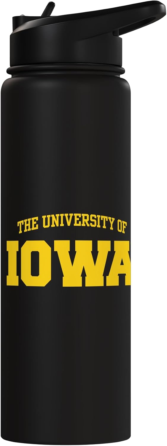 Iowa Hawkeyes | Official NCAA Merch | OCIMPIO001 Stainless Steel Insulated Water Bottle