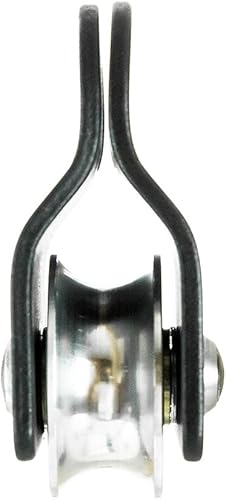 Miniatura 9 de Fusion Climb Ekat Micro Polea de oscilación lateral de aluminio, tirolesa para patio trasero, carretilla Naranja,Negro