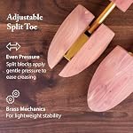 FootFitter Cedar Shoe Trees, Split Toe Wide Heel Premium Shoe Shapers - Image 4