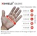 XSHIELD 17-PUG,Polyurethane/Nylon Safety WORK Glove,BLACK,12 Pairs (Medium)