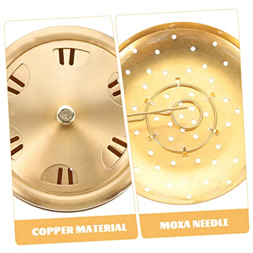 Caja de Moxibustión de Cobre FOMIYES, Quemador Portátil para Terapia de Moxibustión para Alivio del Dolor y Rigidez Muscular para Uso en Casa y Terapia de Masajes miniatura 6