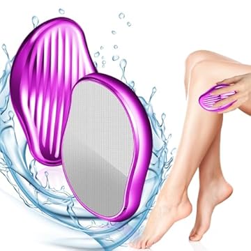Depilatore di Cristallo Crystal Hair Eraser Epilatore Senza Rasatura Depilatore Uomini Donna Indolore per Corpo Gambe Braccia Schiena Viola