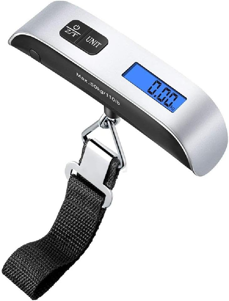 Digital Luggage Scale, 50KG/110LB Portable Travel Suitcase Weight Scale