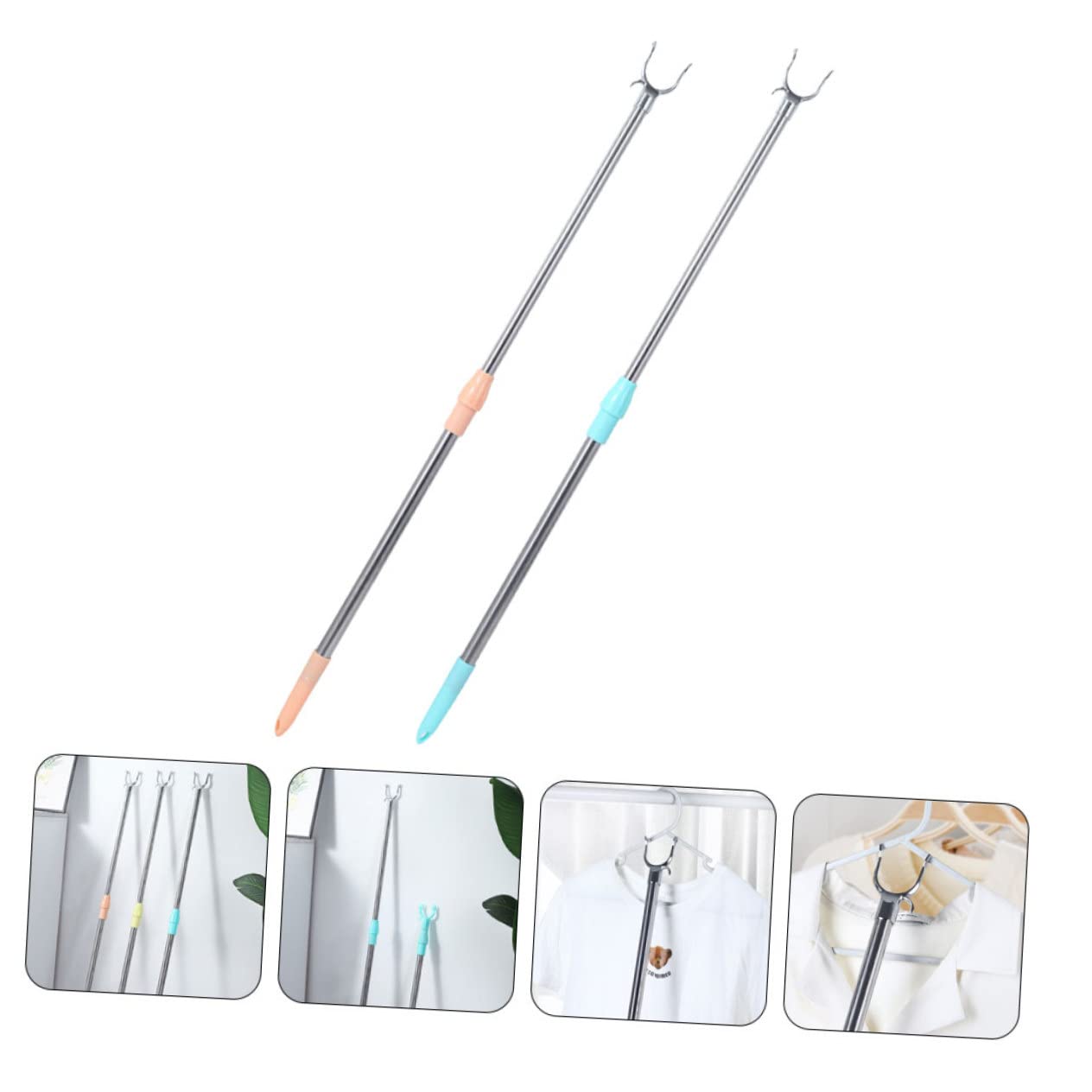 ULTECHNOVO Edelstahl Kleiderstange - Ausziehbar & Robust Für Wäsche