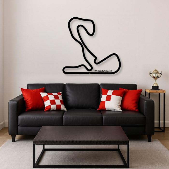 Circuit Formule 1 Zandvoort déco murale aluminium robuste ne rouille pas intérieur extérieur