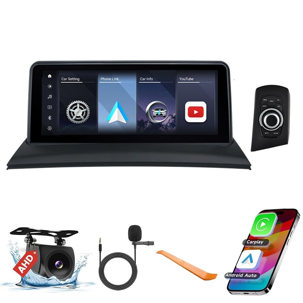 Coche CarPlay Android Auto Navegación Estéreo Pantalla Táctil GPS para BMW X3 E83 2006-2011 CCC/OEM NO Screen 10.25" Radio Display IPS Headunit Tablet Reproductor Multimedia