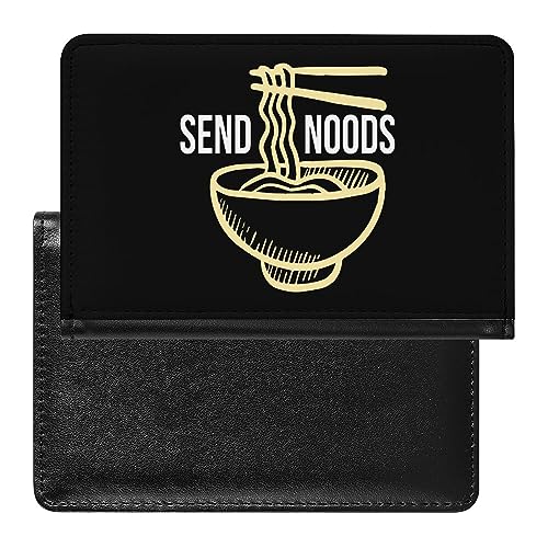Send Noods - Custodia per passaporto sottile con scomparto per carte di credito per donne e uomini Stile: Taglia unica MHXYZHW