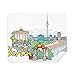 Germany Berlin Landmark Architecture Cleaning Cloth Screen Cleaner 2pcs Suede Fabric