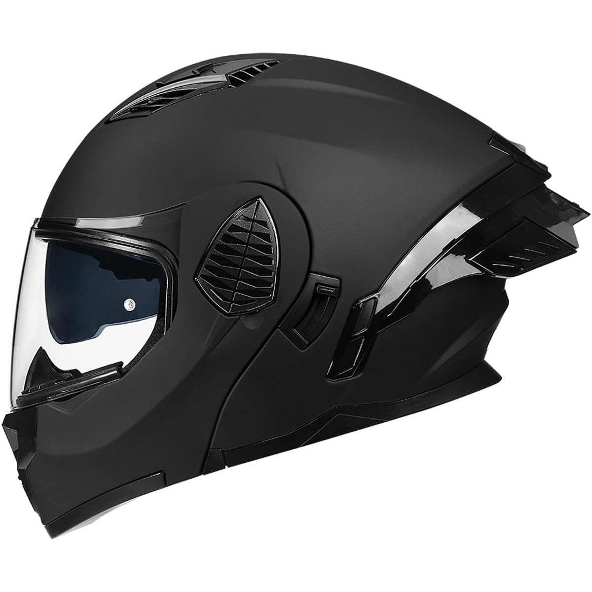 Woljay Flip Up Full Face Helmet Dual Visor DOT Approved Adults Street Motorcycle Racing
