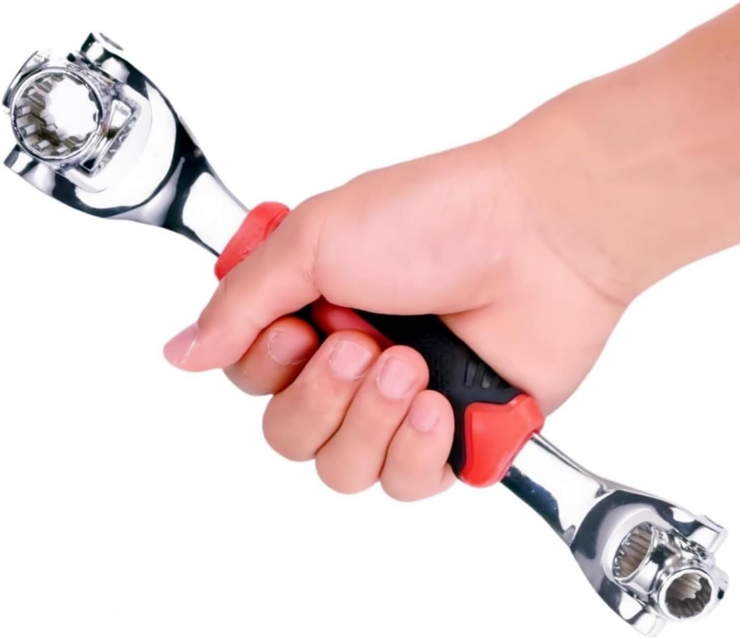 JTZXJJX 48 in 1 Universal Socket Wrench,Multifunction Wrench Tool with 360° Rotating Head,Ratchet Spanner Tool for Home and Bicycle Car Repair