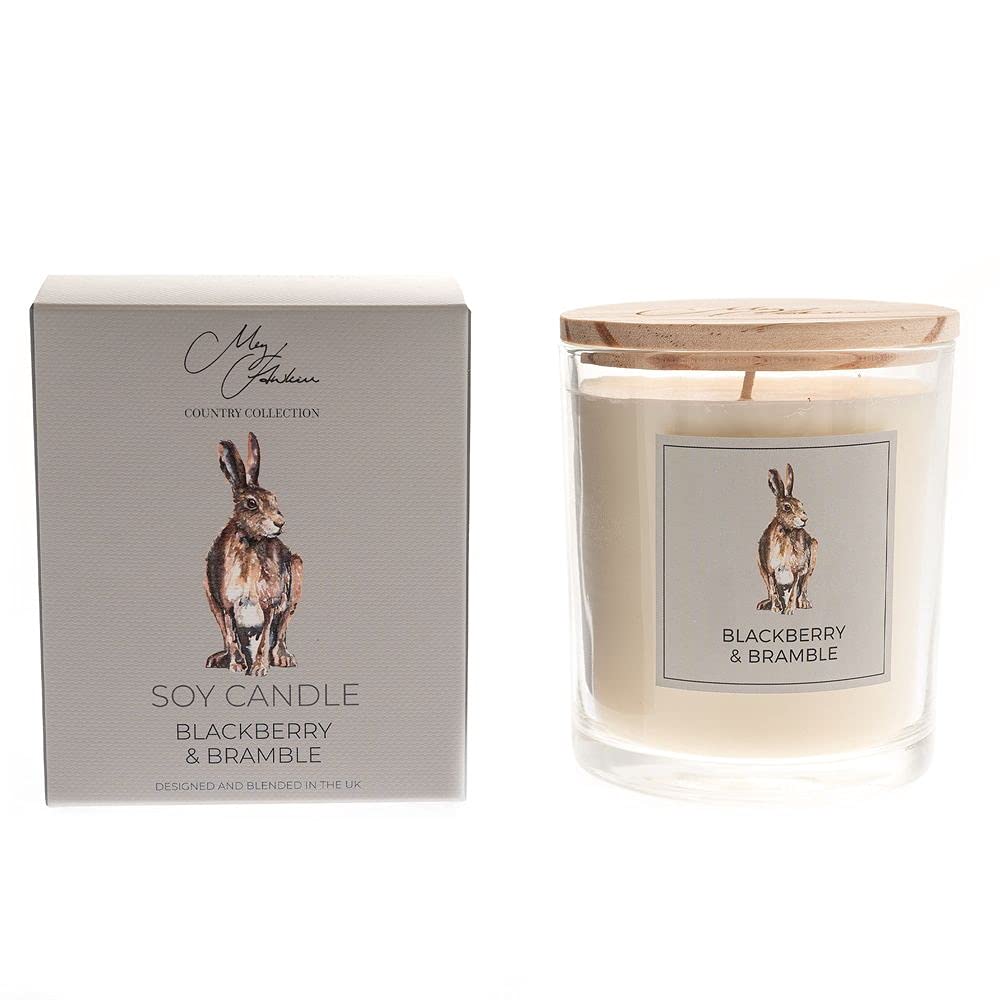 Meg Hawkins Hare Design BlackBerry & Bramble Fragrance Candle 250g