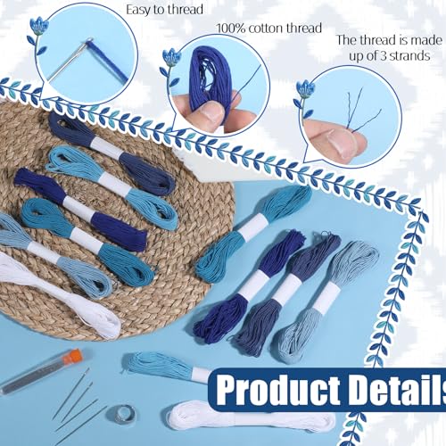 Kit de Hilos Sashiko 81 Piezas para Bordado y Costura miniatura 5