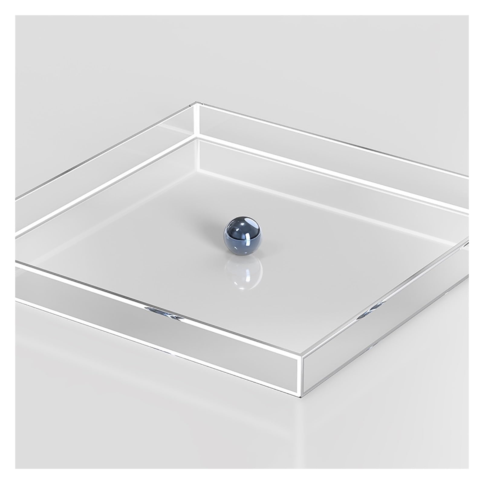 10cm/3.94in Height Acrylic Display Case Showcase,3/4/5mm Thick Clear Shallow Water Tank,Photography Storage Tray,Photo Posing Props,Cosmetic Advertising Shooting Props ( Color : 3mm-Clear , Size : 50x