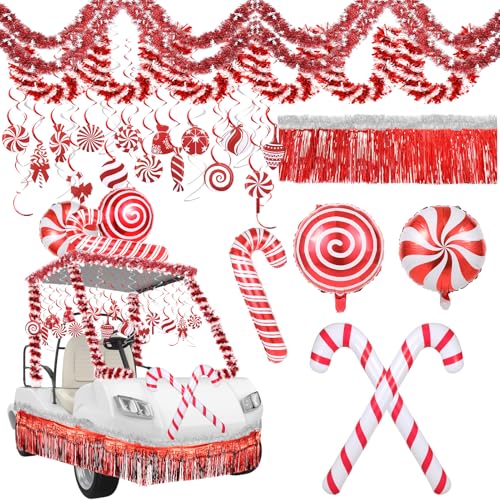 Kit parade de Noël pour voiturette avec bannière et serpentins