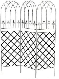 10 Garden Wall Fence Ideas for Structured Outdoor Spaces 90 Panacea 89660 Gothic Garden Screens with Lattice – Pack of 2, 72