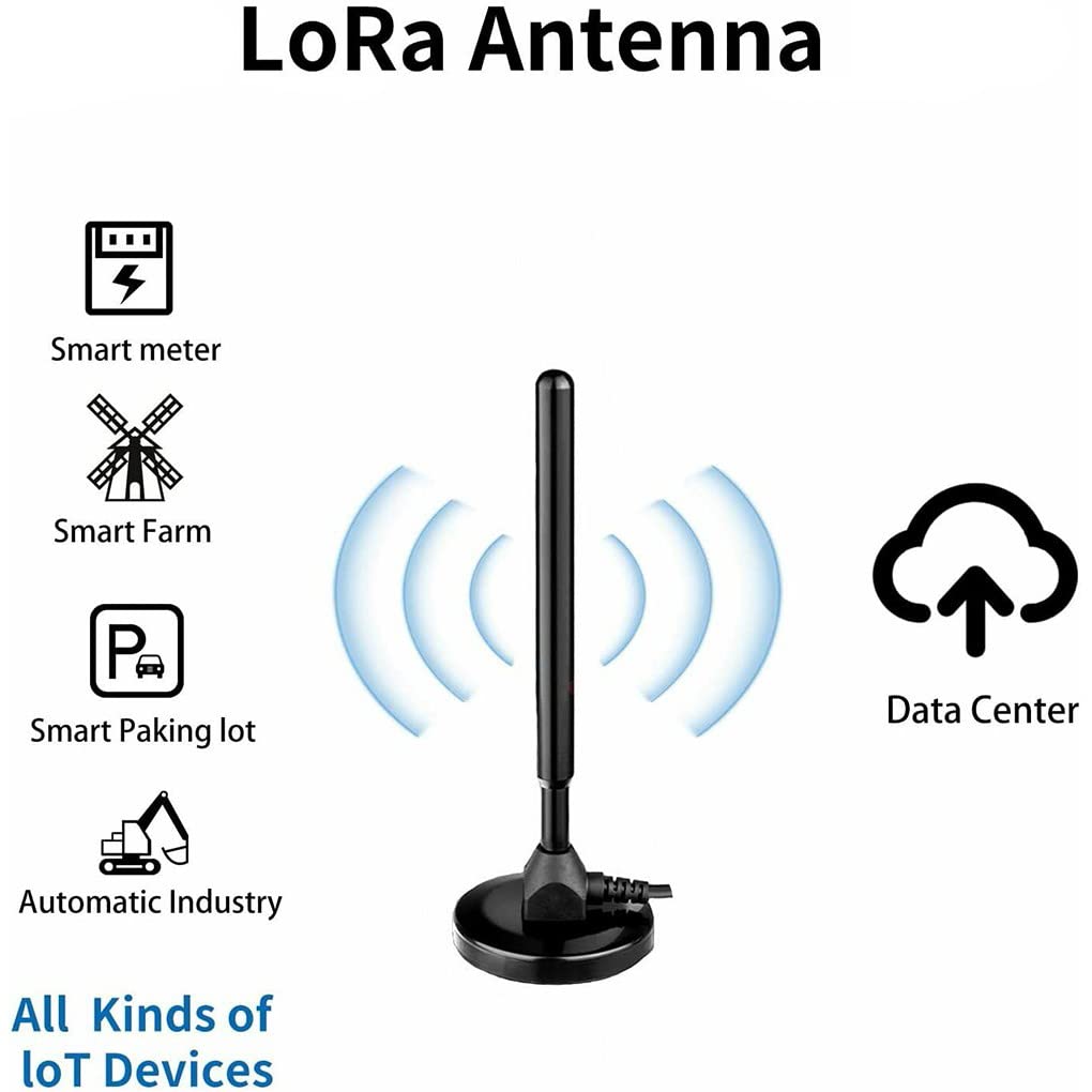 Antenne pour LoRa étanche 8-10 dBi 868 MHz avec câble RG58 pour RAK Nebra pour Bobcat